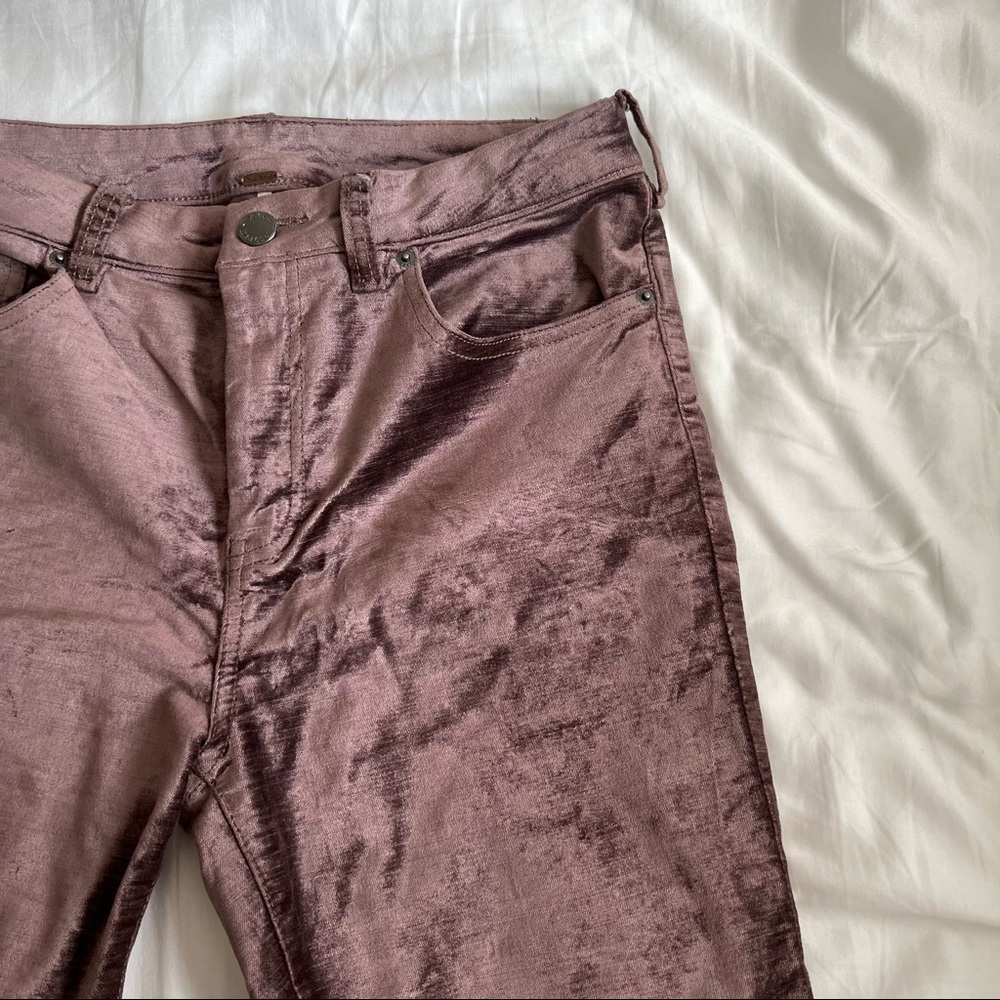 Free people Velveteen kick flare pants